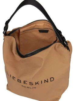 Liebeskind Berlin Damen Handtasche - Clea Hobo L Canvas in beige