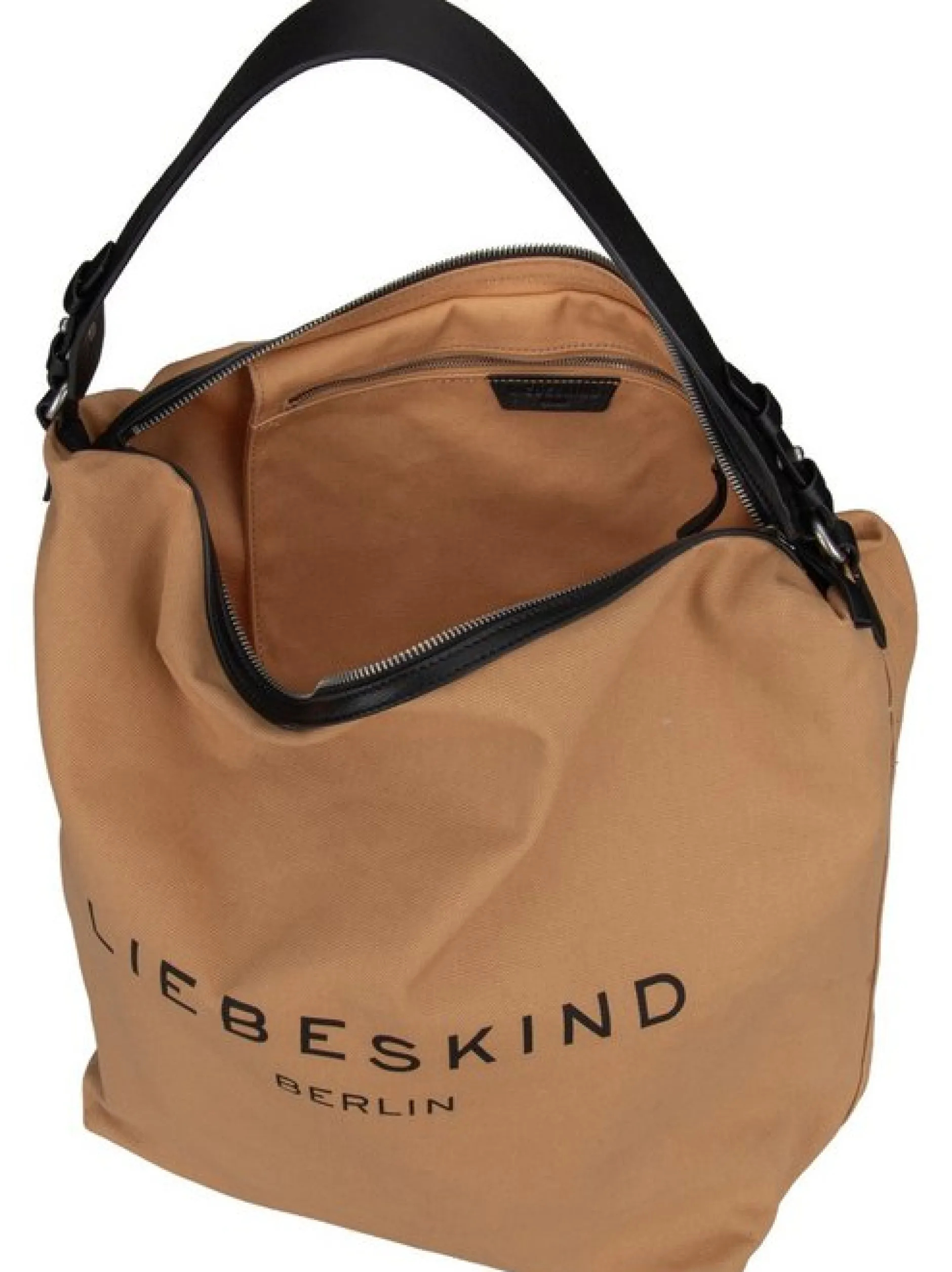 Liebeskind Berlin Damen Handtasche - Clea Hobo L Canvas in beige