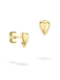 Liebeskind Berlin Damen Ohrstecker - Metal Heart in gold