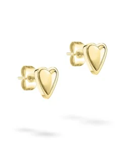 Liebeskind Berlin Damen Ohrstecker - Metal Heart in gold