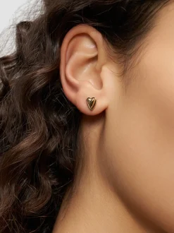 Liebeskind Berlin Damen Ohrstecker - Metal Heart in gold