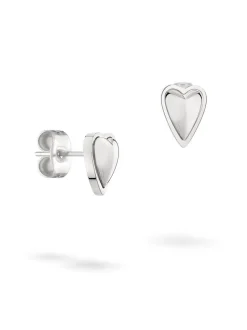 Liebeskind Berlin Damen Ohrstecker - Metal Heart in silber