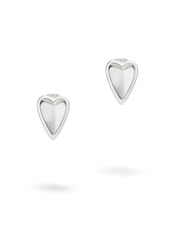 Liebeskind Berlin Damen Ohrstecker - Metal Heart in silber