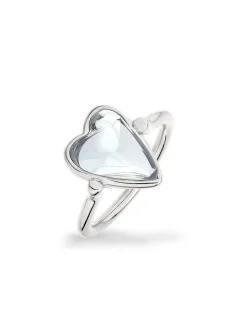 Liebeskind Berlin Damen Ring - Glass Heart in silber