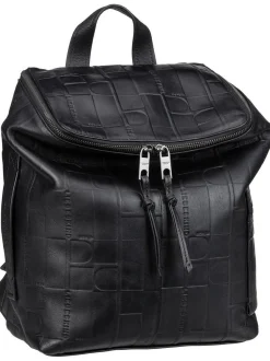 Liebeskind Berlin Damen Rucksack - Hera Monogramm in schwarz