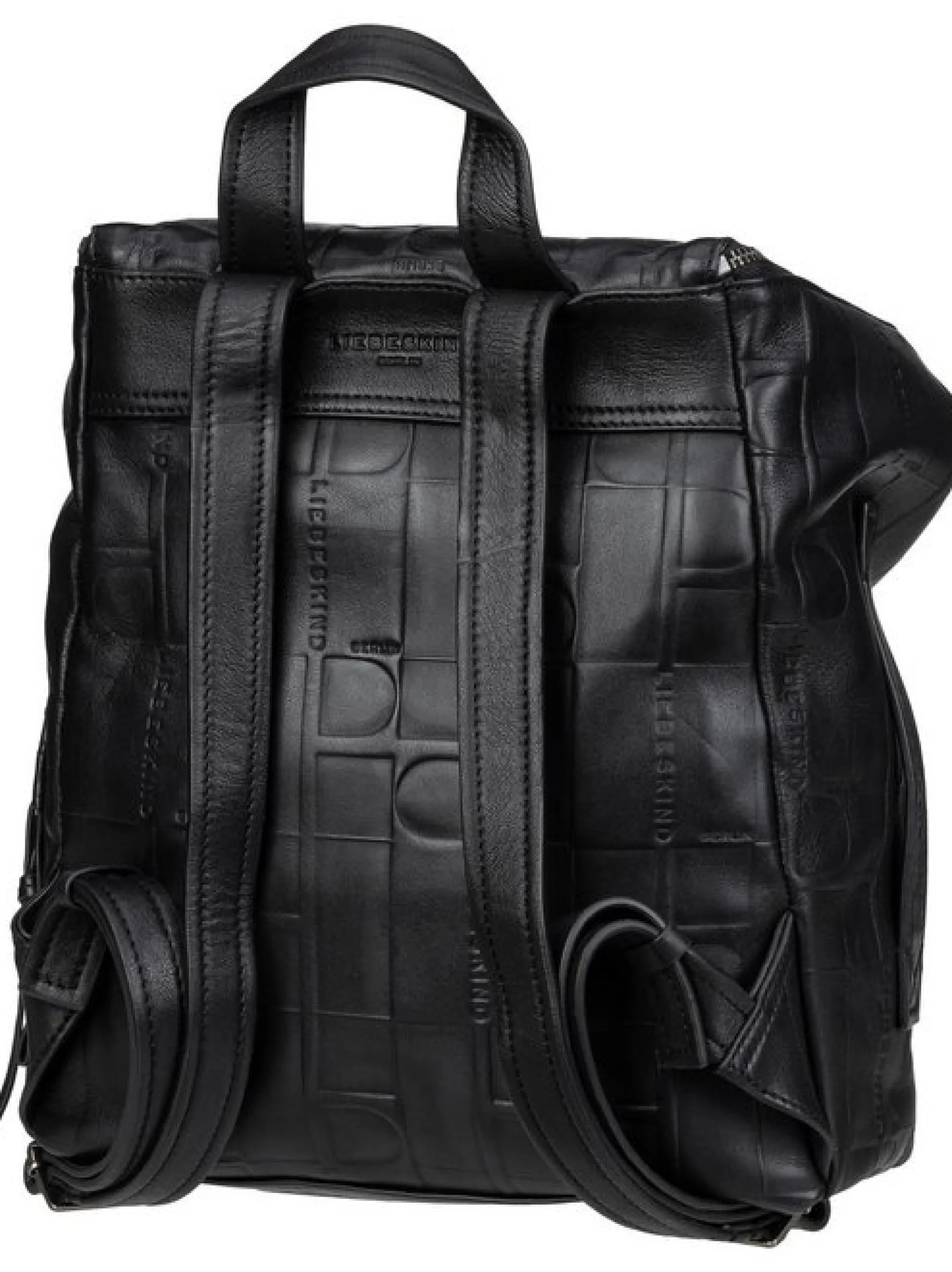 Liebeskind Berlin Damen Rucksack - Hera Monogramm in schwarz