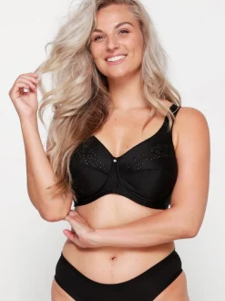 LingaDore Damen ohne Bügel BH in schwarz