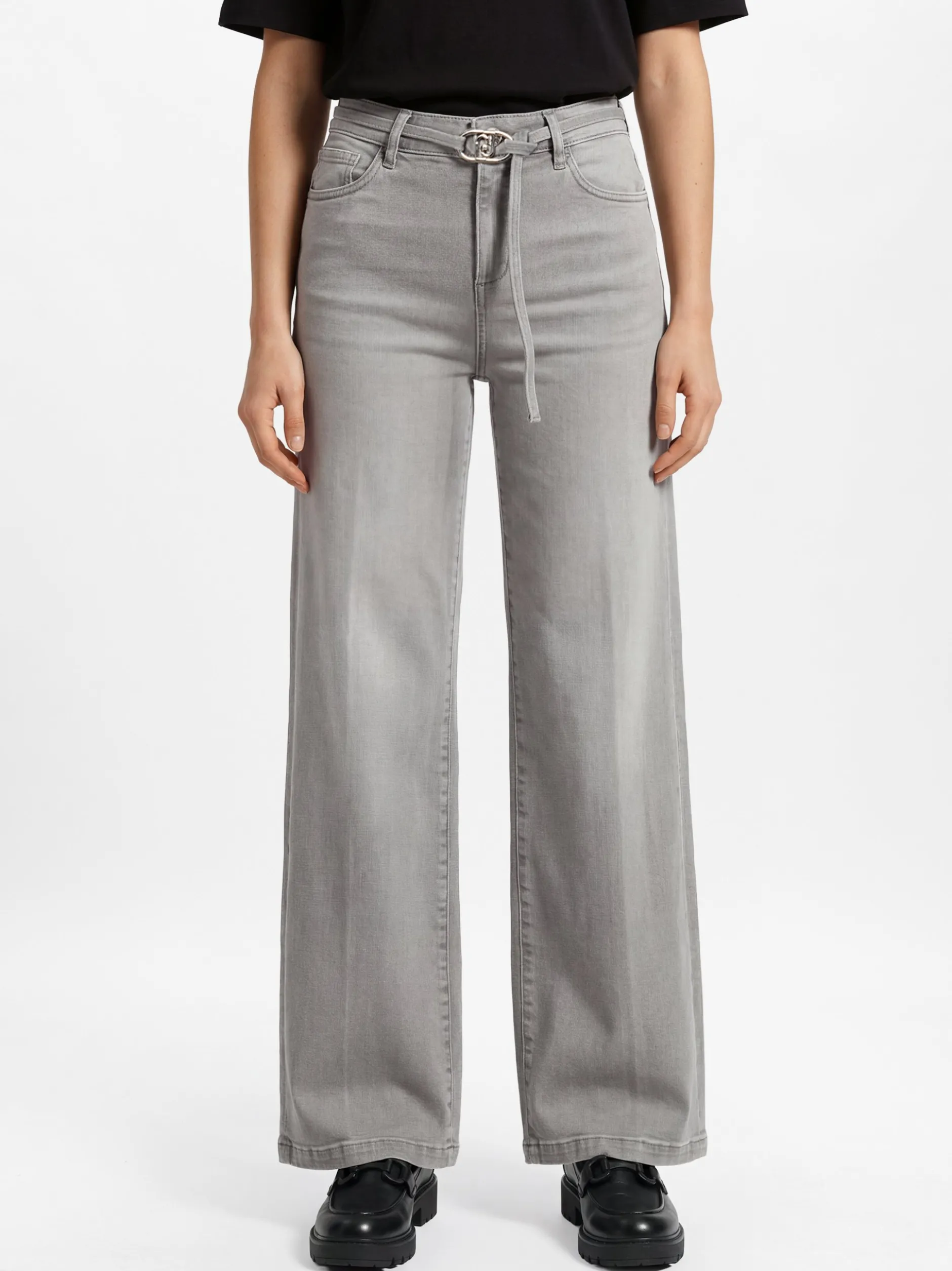Liu Jo Collection Damen Jeans - Good Flare in grau