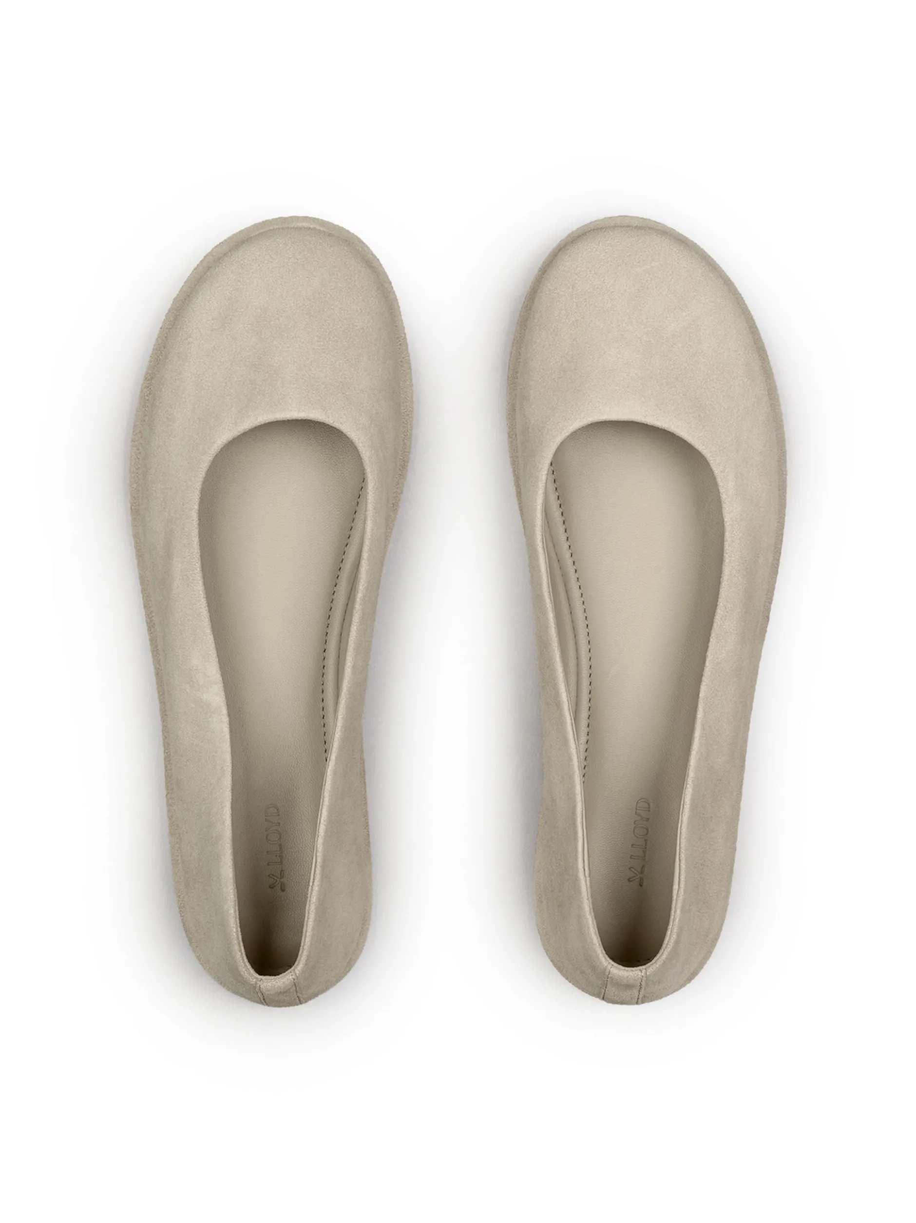 Lloyd Damen Ballerina in grau - 1,5 cm Absatz