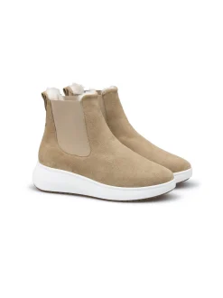 Lloyd Damen Chelsea Boot in beige - 2,0 cm Absatz