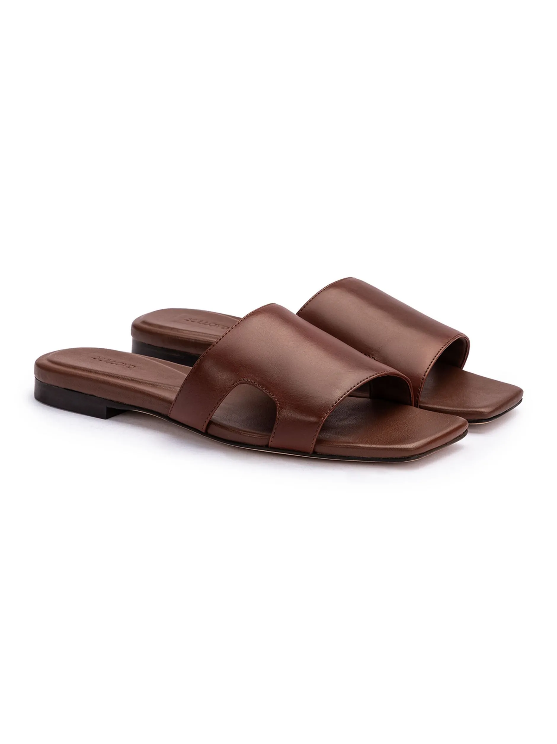 Lloyd Damen Sandale in cognac - 0,5 cm Absatz