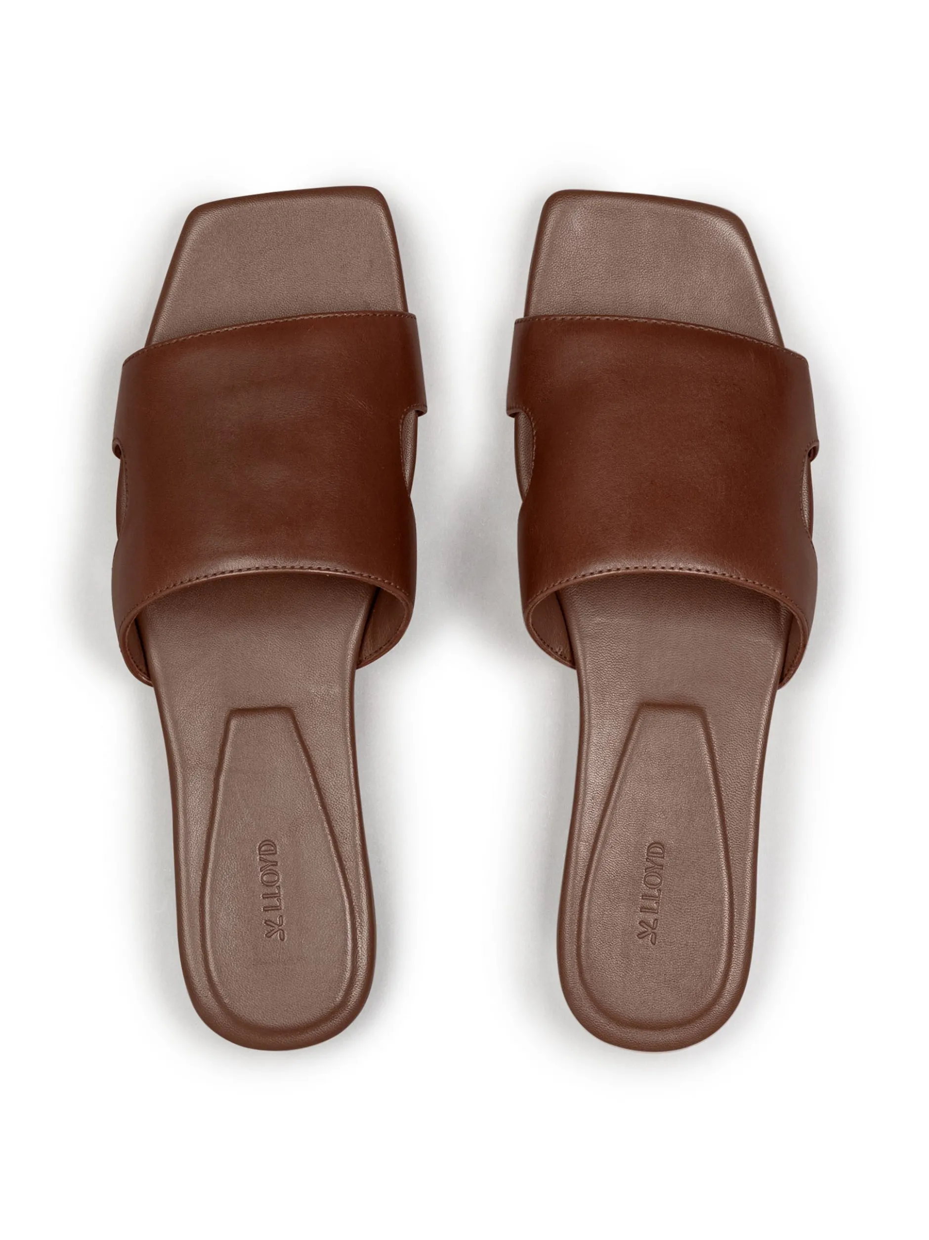Lloyd Damen Sandale in cognac - 0,5 cm Absatz
