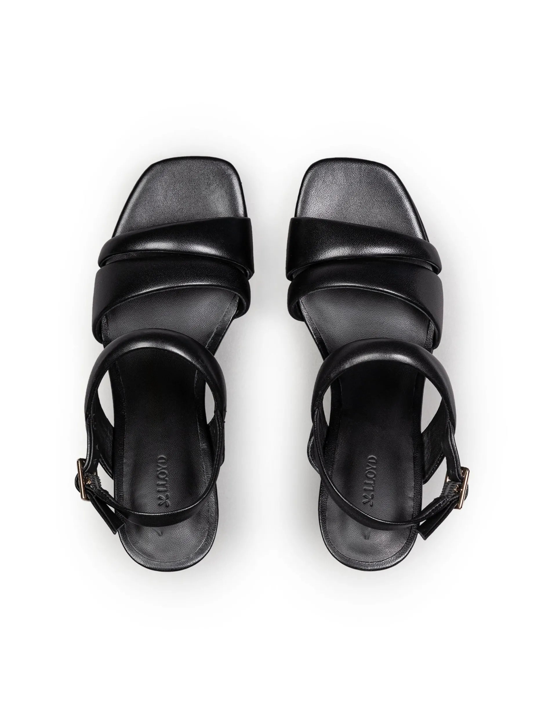 Lloyd Damen Sandale in schwarz - 9,5 cm Absatz