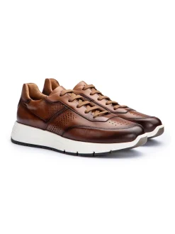 Lloyd Herren Sneaker - ECHO LUXE in cognac - 0 cm Absatz