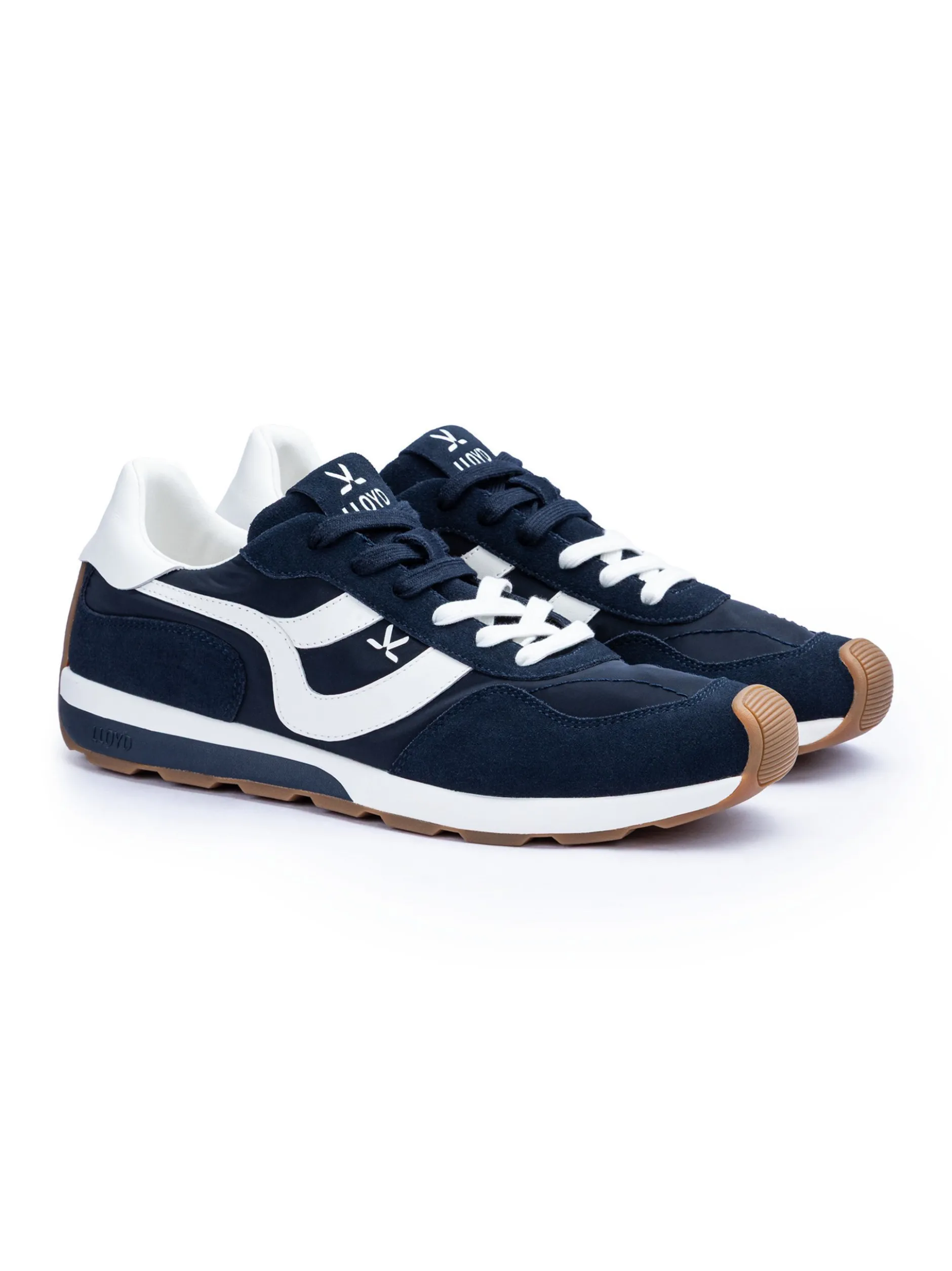 Lloyd Herren Sneaker - STRADO in blau weiß - 0 cm Absatz