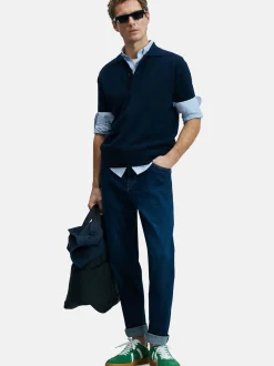 Lufian Herren Poloshirt - FRESH in blau - Ärmel: kurzarm