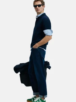 Lufian Herren Poloshirt - FRESH in blau - Ärmel: kurzarm