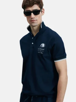 Lufian Herren Poloshirt - SANDOR in blau