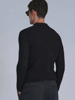 Lufian Herren Pullover - ADEN in schwarz