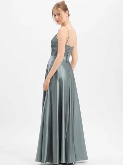 Luxuar Fashion Damen Abendkleid in schilf - Länge: lang