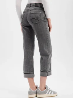 MAC Damen Jeans - Laura in anthrazit - Länge: verkürzt