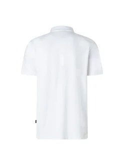MAERZ Herren Poloshirt in weiß - Ausschnitt: Polokragen