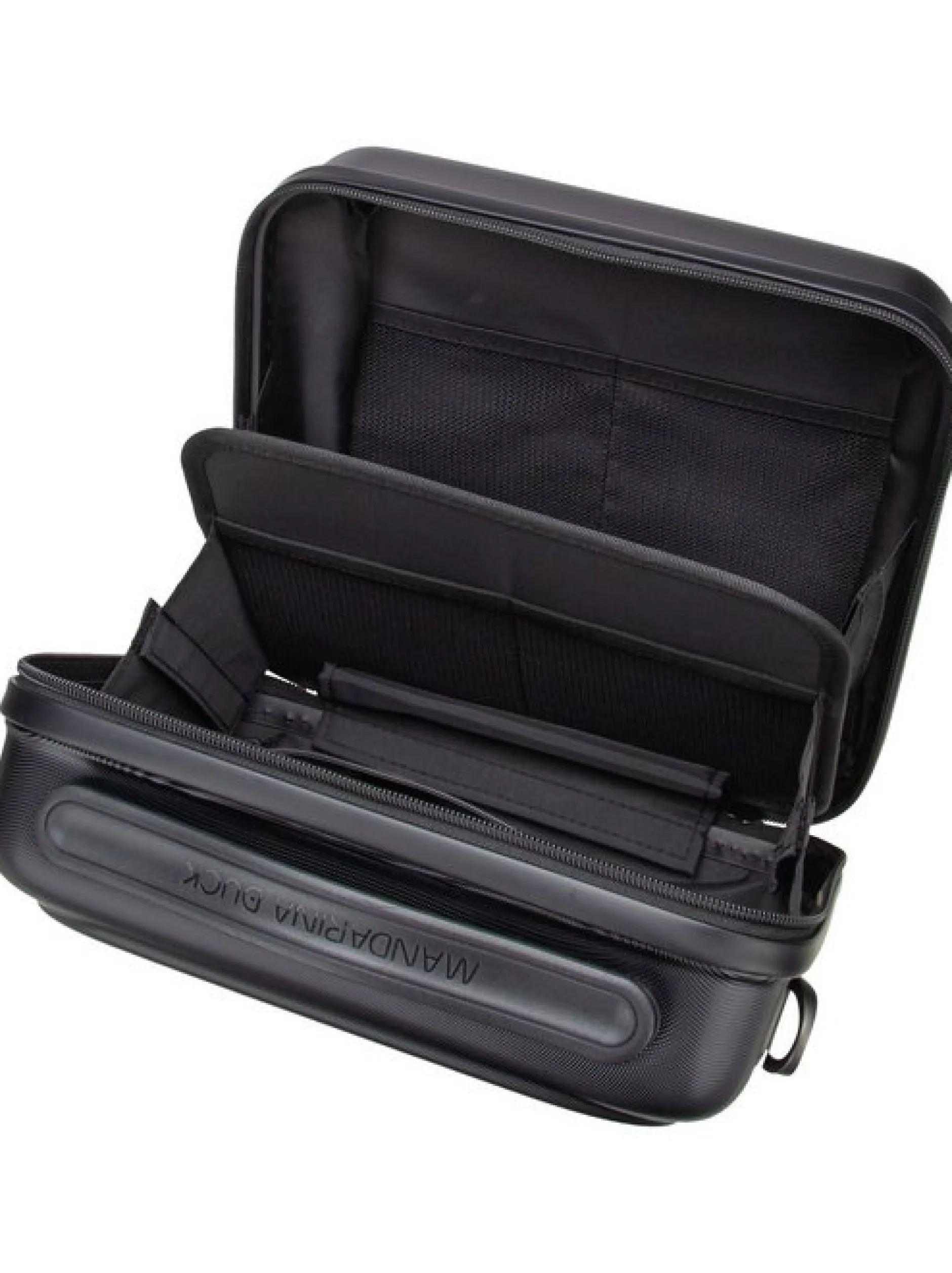 Mandarina Duck Unisex Kosmetiktasche - Logoduck in schwarz
