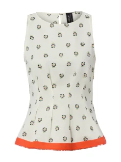 Marc Cain Collections Damen Blusentop in weiß orange