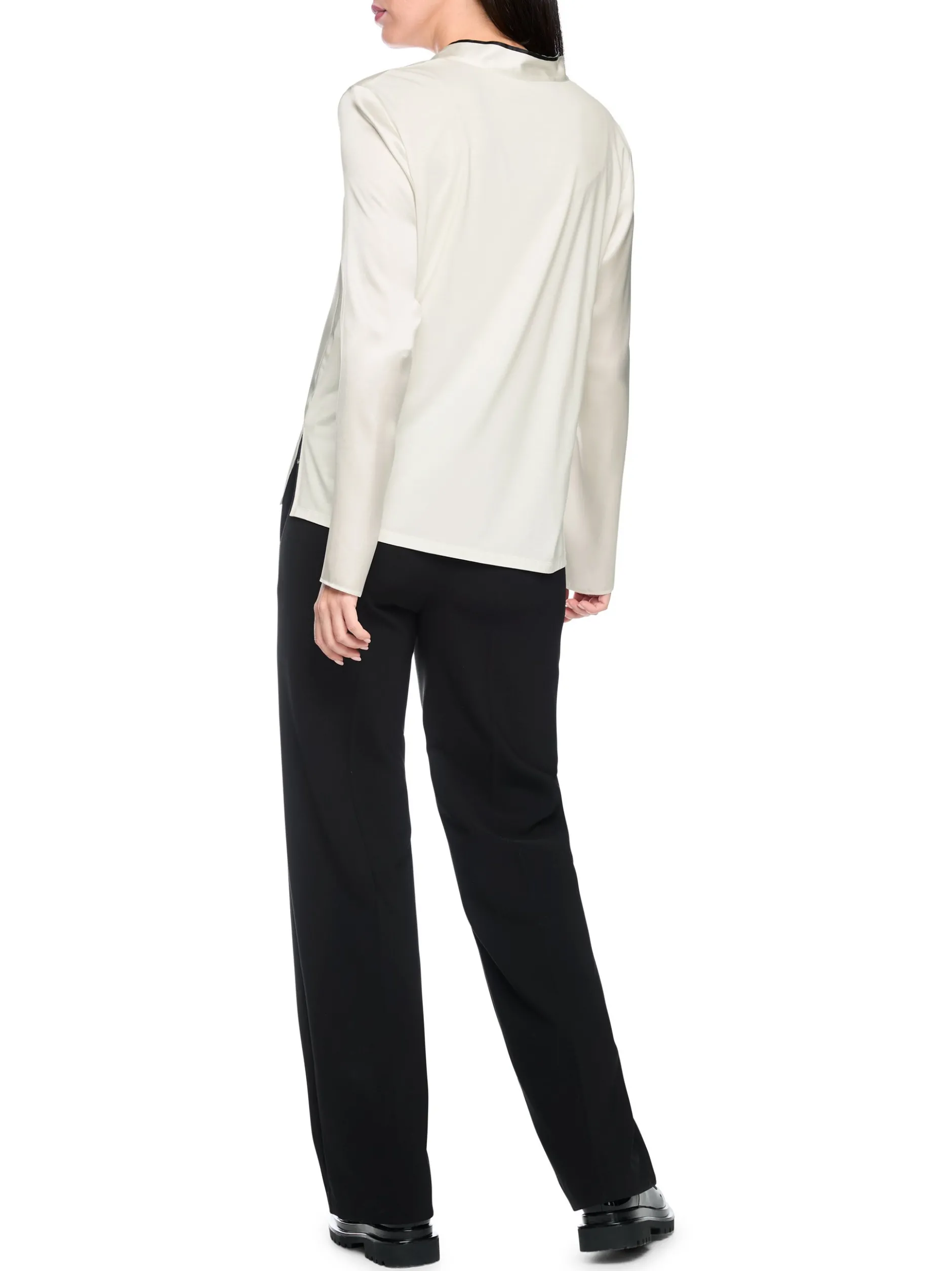 Marc Cain Collections Damen Seidenbluse in ecru