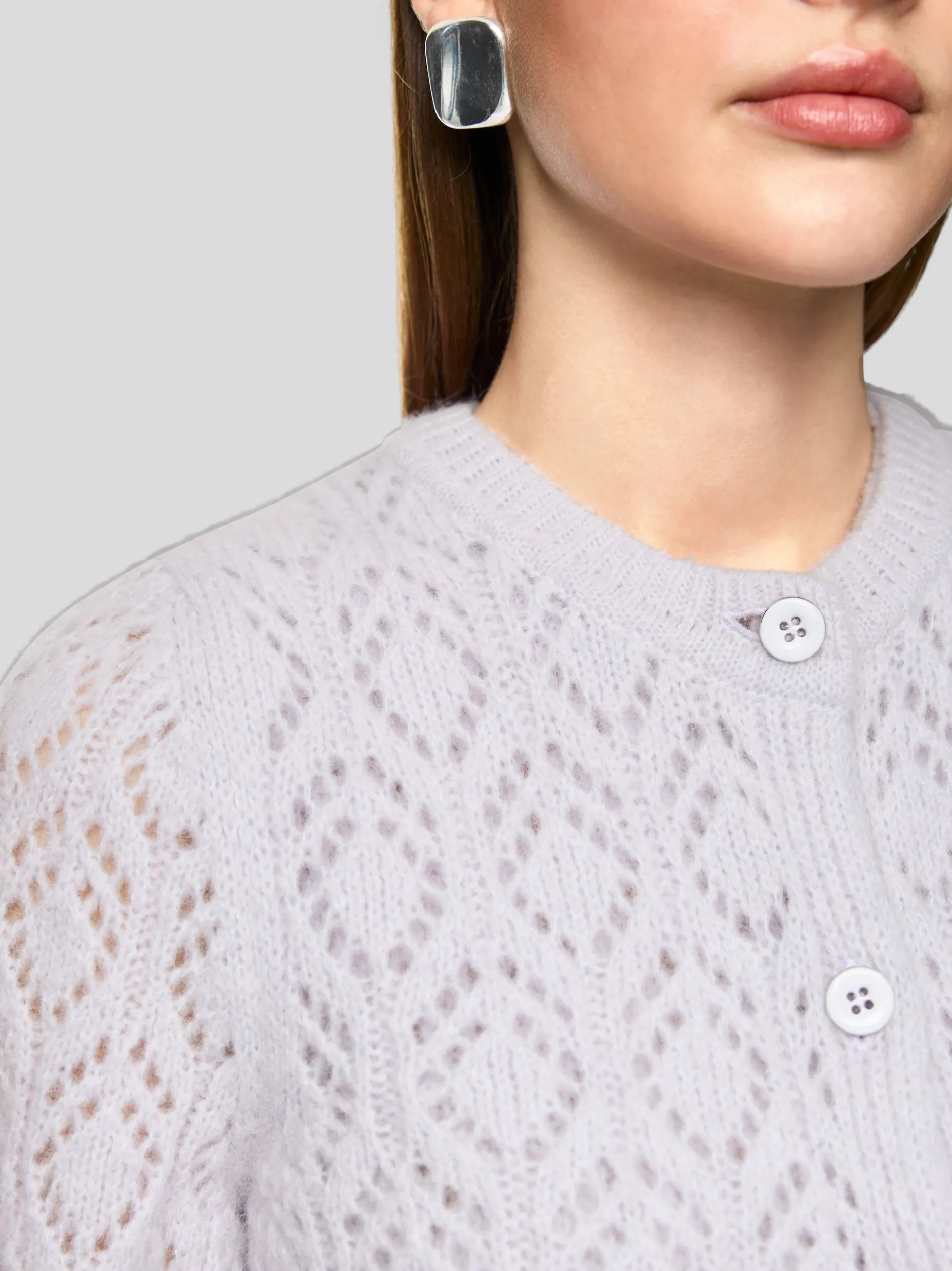 Marc Cain Damen Cardigan in lila