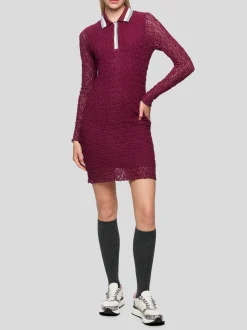 Marc Cain Damen Kleid in bordeaux