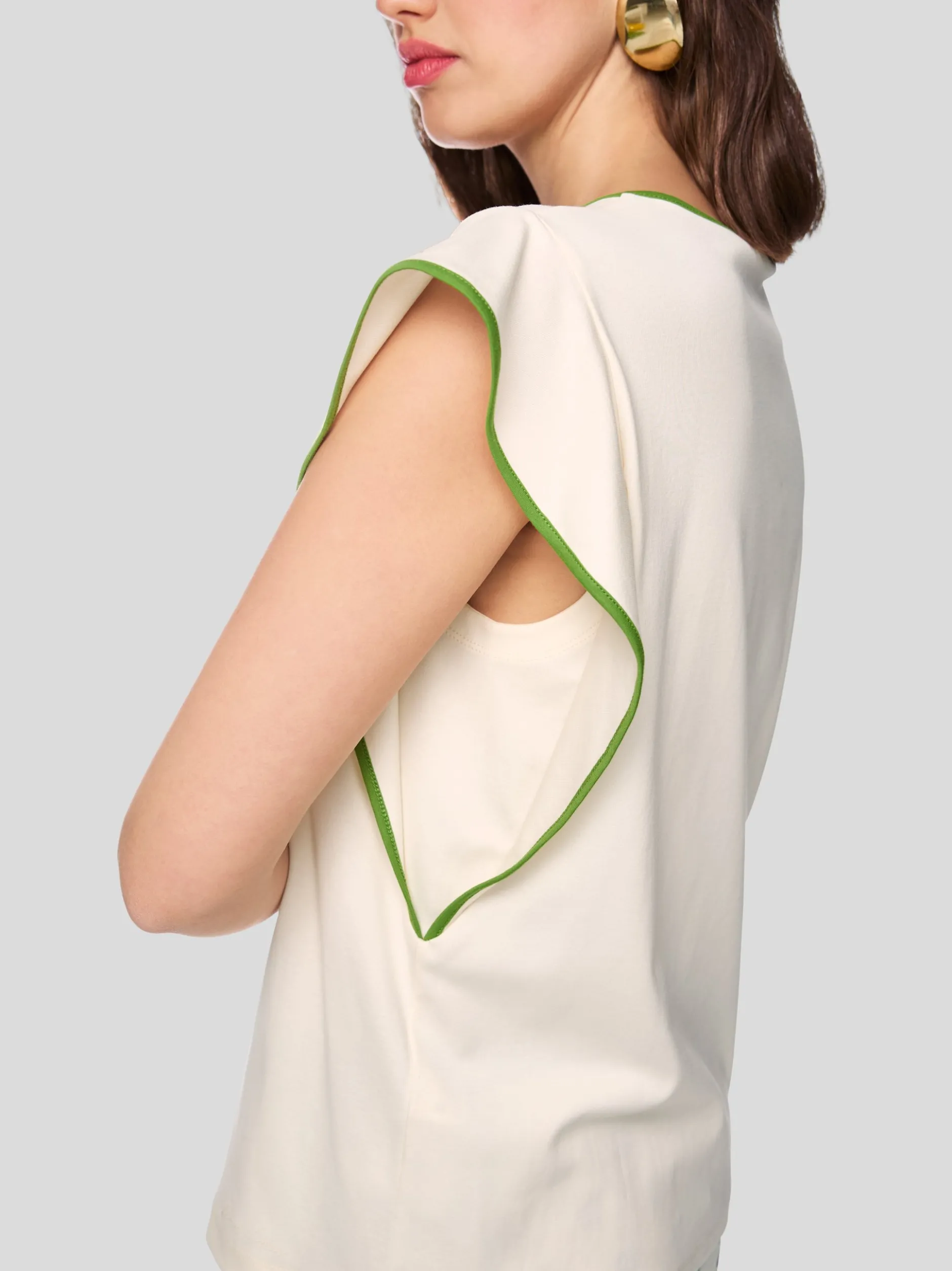 Marc Cain Damen T-Shirt in ecru