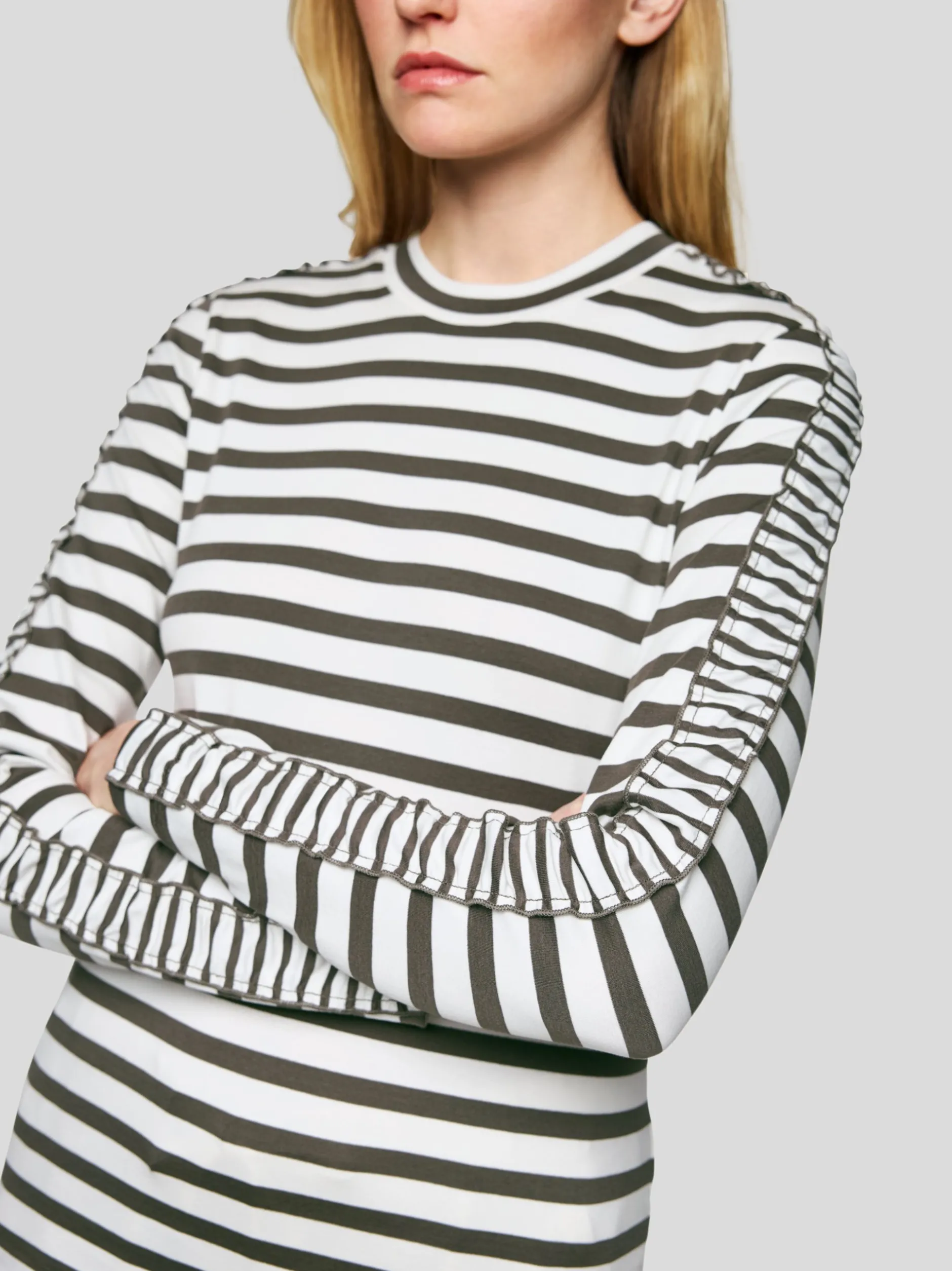 Marc Cain Damen T-Shirt in oliv