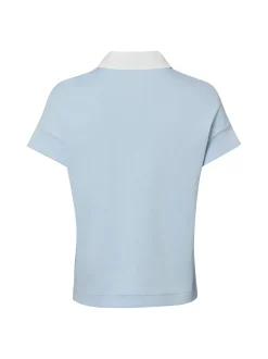 Marc Cain Sports Damen Poloshirt in hellblau weiß