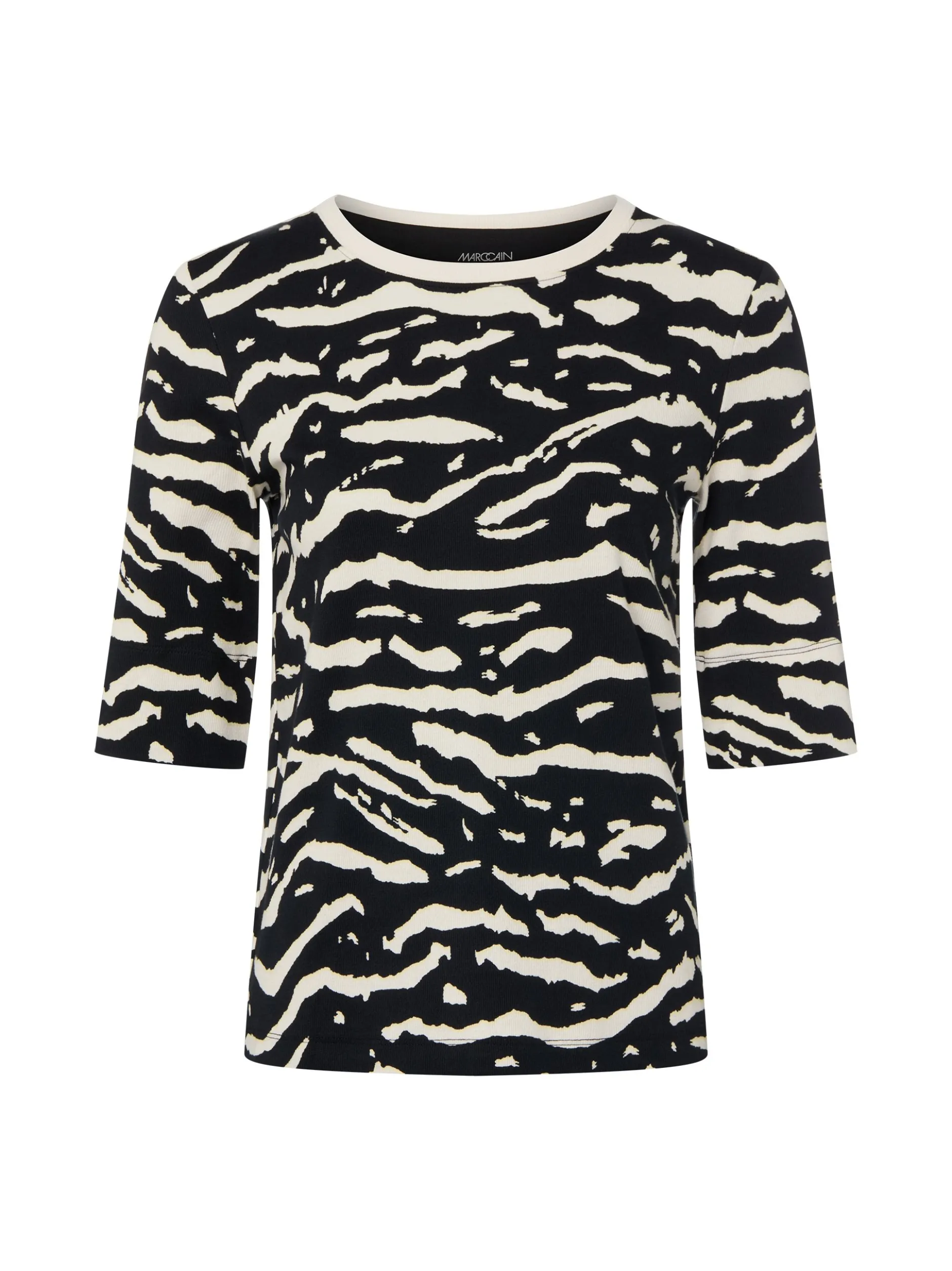Marc Cain Sports Damen T-Shirt in schwarz weiß