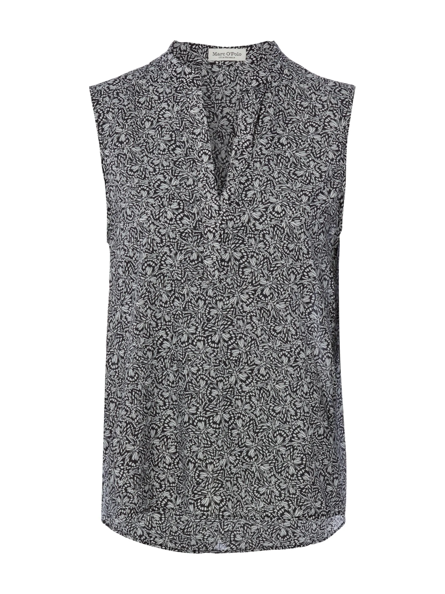 Marc O'Polo Damen Blusentop in schwarz weiß
