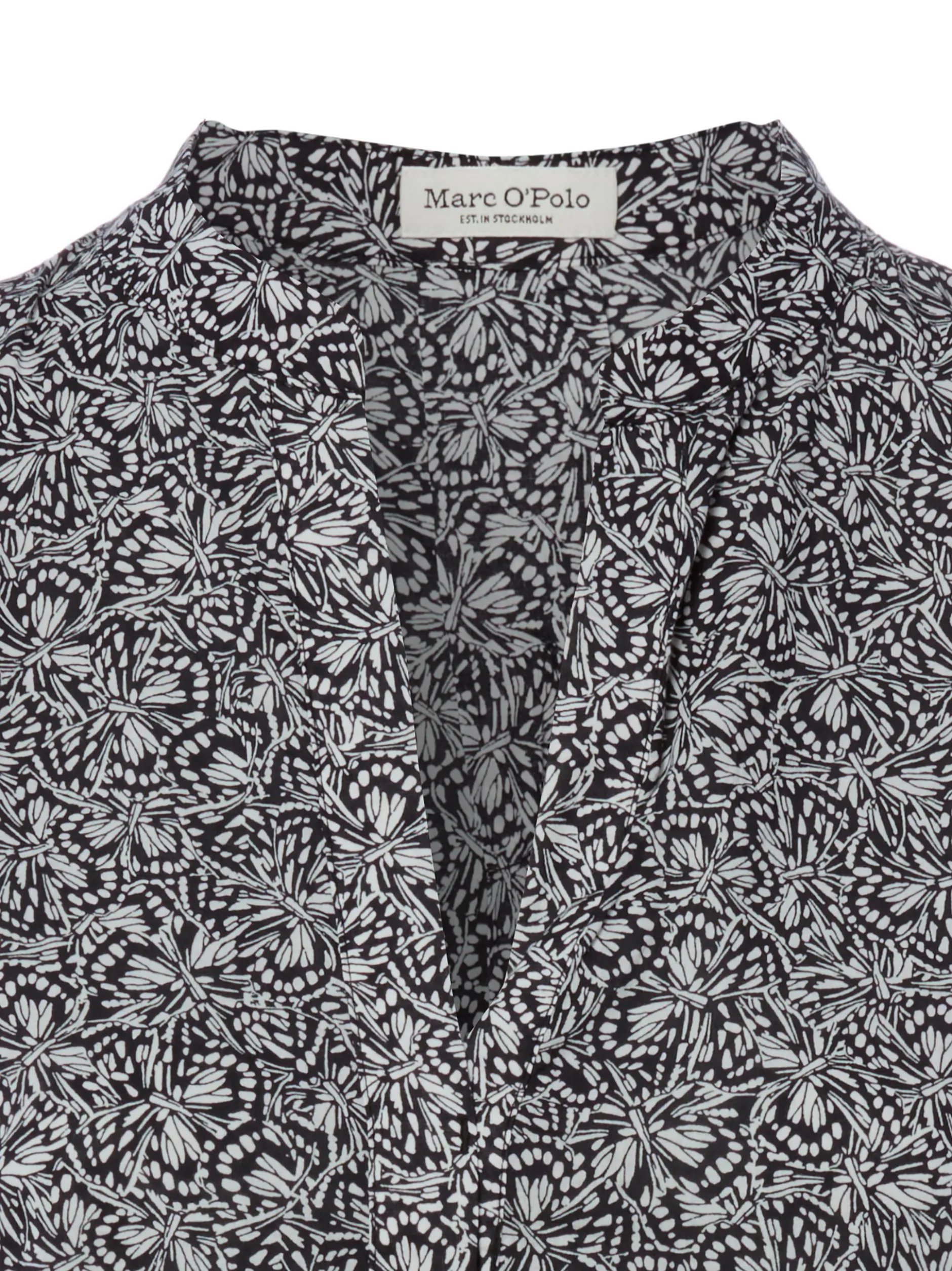 Marc O'Polo Damen Blusentop in schwarz weiß