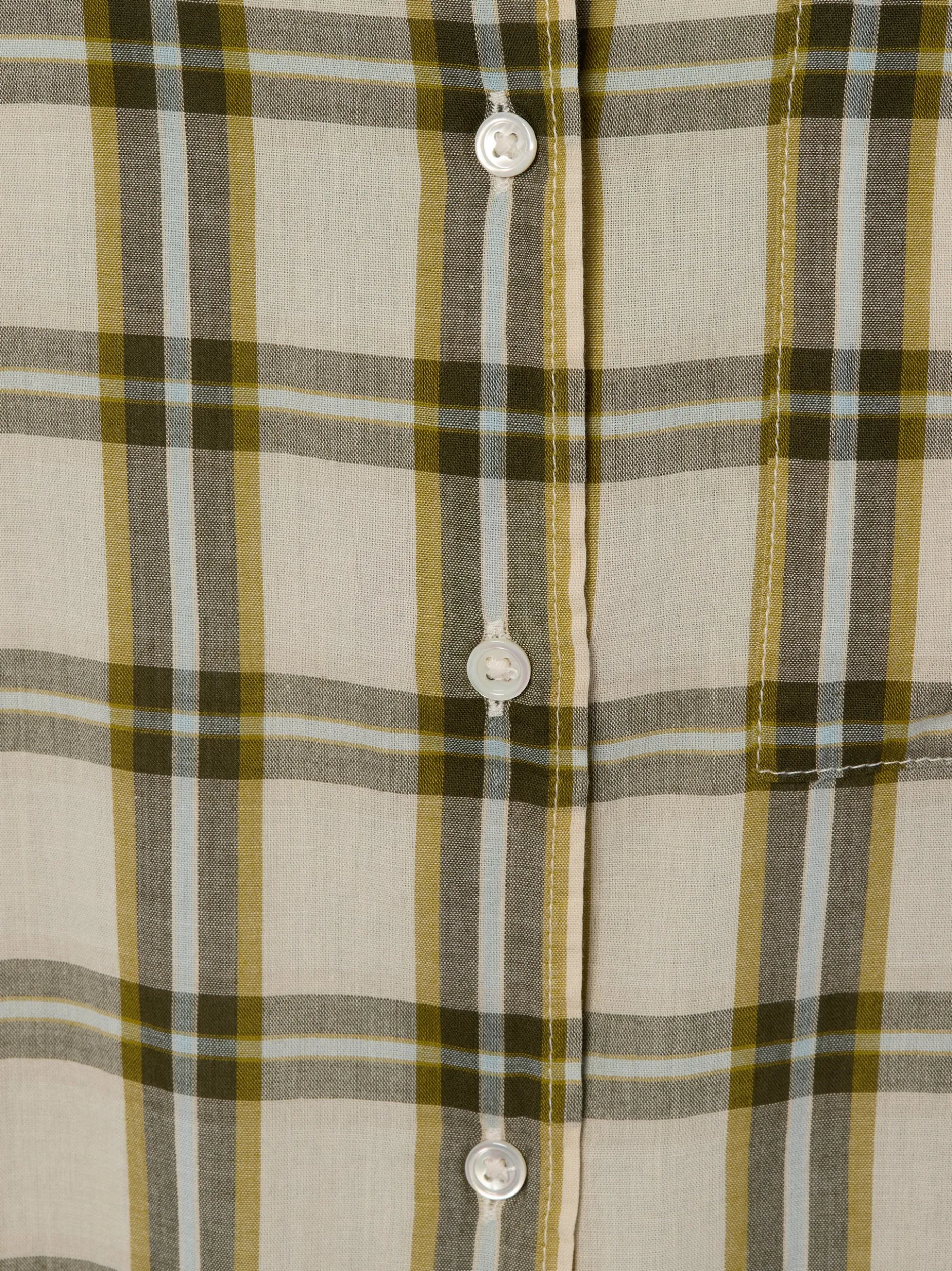 Marc O'Polo Damen Hemdbluse in oliv beige