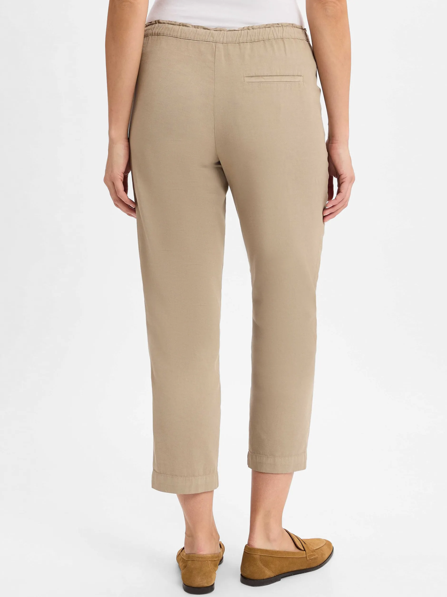Marc O'Polo Damen Hose mit Leinenanteil in beige