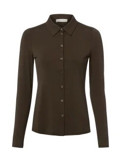 Marc O'Polo Damen Jerseybluse in schilf - Ärmel: langarm