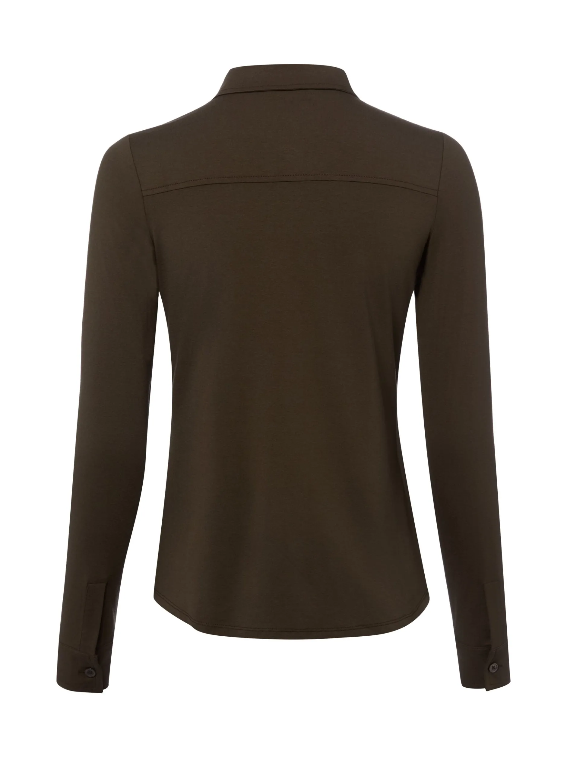 Marc O'Polo Damen Jerseybluse in schilf - Ärmel: langarm