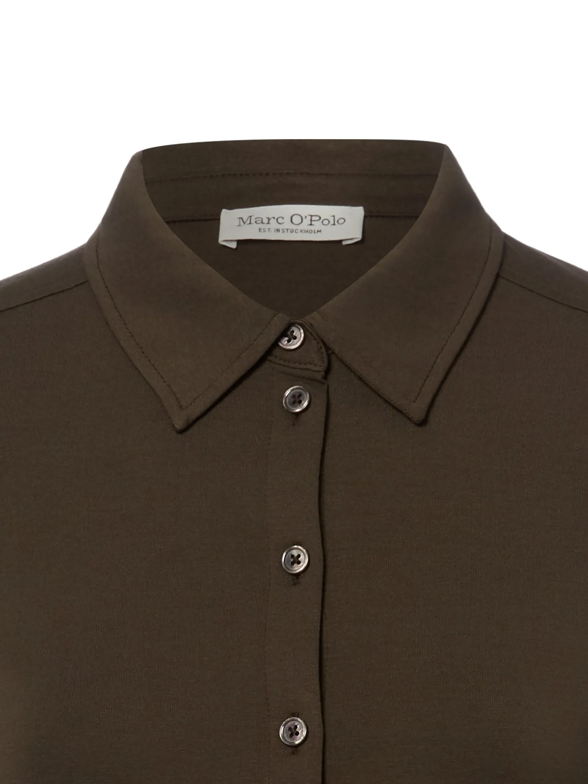 Marc O'Polo Damen Jerseybluse in schilf - Ärmel: langarm