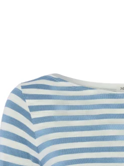 Marc O'Polo Damen Langarmshirt in blau weiß