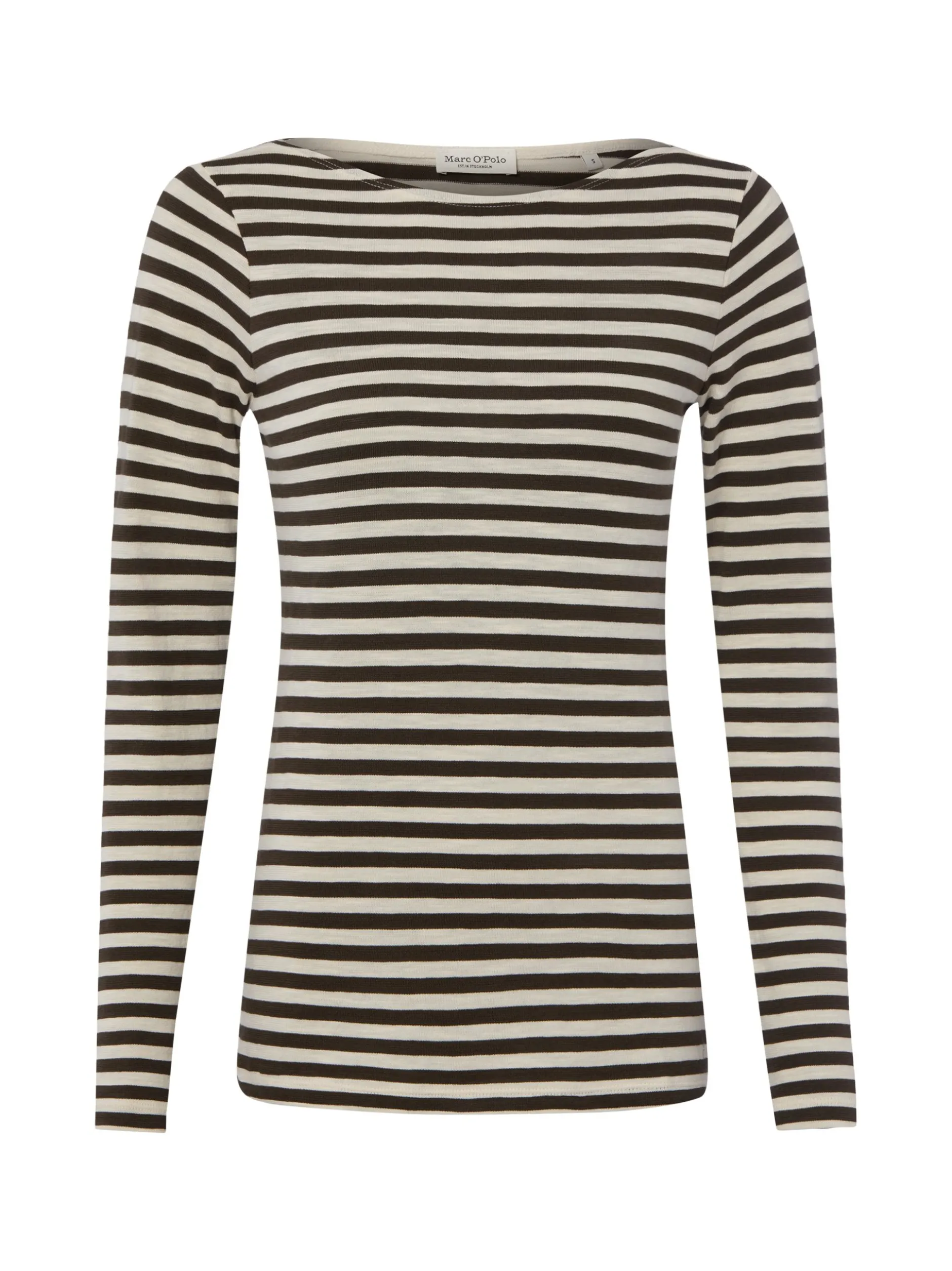 Marc O'Polo Damen Langarmshirt in ecru schoko