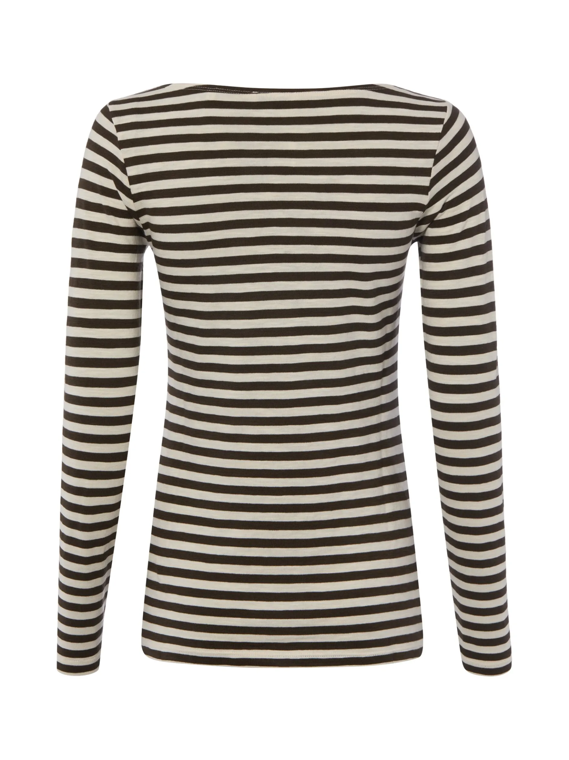 Marc O'Polo Damen Langarmshirt in ecru schoko