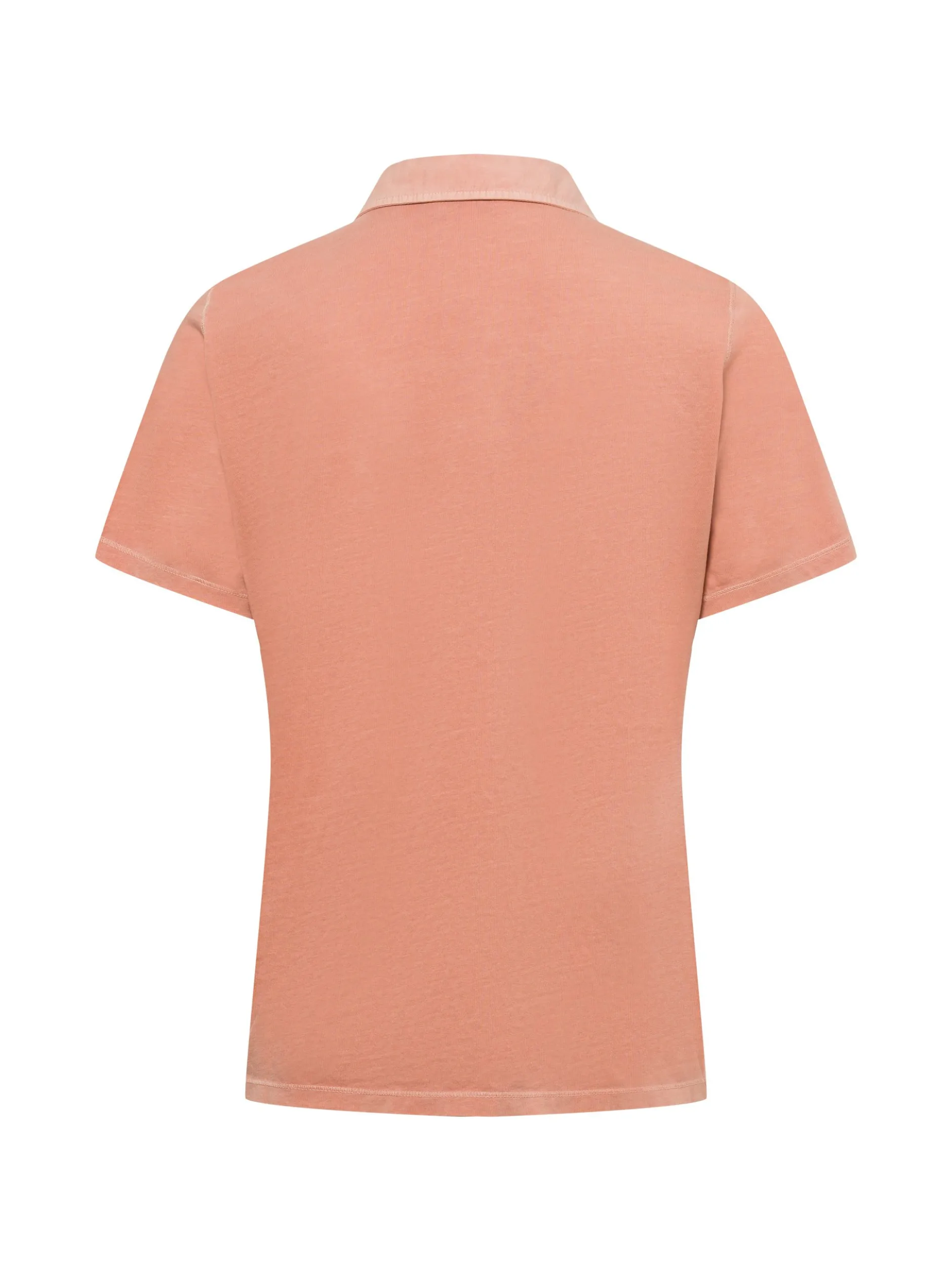 Marc O'Polo Damen Poloshirt in aprikot - Ärmel: kurzarm