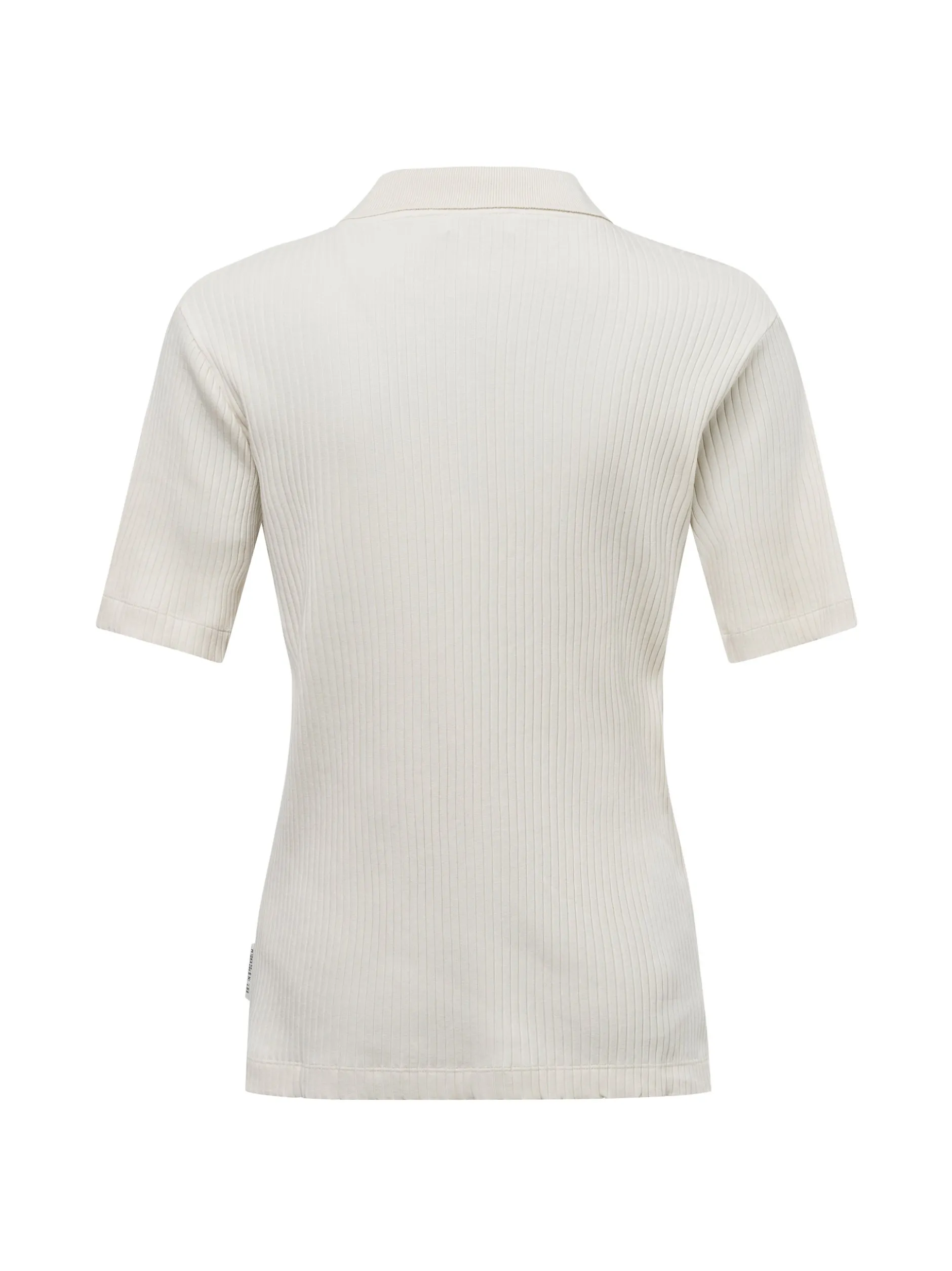 Marc O'Polo Damen Poloshirt in ecru - Ärmel: kurzarm