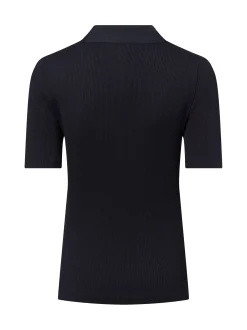 Marc O'Polo Damen Poloshirt in marine - Ärmel: kurzarm