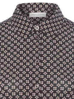 Marc O'Polo Damen Stretchbluse in schoko rosa