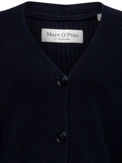 Marc O'Polo Damen Strickjacke in marine - Ärmel: langarm